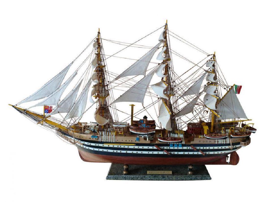 Amerigo Vespucci Limited Tall Ship Model 38": Amerigo Vespucci Limited Tall Ship Model 38" Finely-crafted details and museum-quality features define theseÂ LimitedÂ EditionÂ scale replica tall ship models of theÂ Amerigo Vespucci.Â With