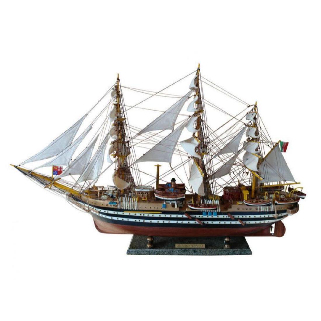 Amerigo Vespucci Limited Tall Ship Model 38": Amerigo Vespucci Limited Tall Ship Model 38" Finely-crafted details and museum-quality features define theseÂ LimitedÂ EditionÂ scale replica tall ship models of theÂ Amerigo Vespucci.Â With