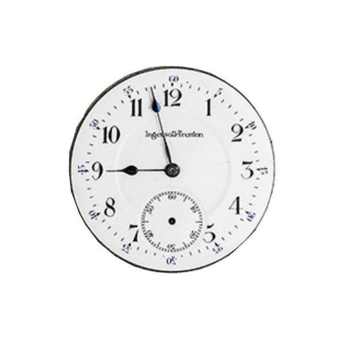 c. Early 1900's Ingersoll Trenton Pocket Watch Works: Ingersoll Trenton Watch Works, face & movement, missing case. Early Â 20thc (Â 1910's Â )Â ideal for replacement parts or jewelry re-purpose. 15 jewels movement with serial number & company en