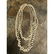 Vintage Multi Strand of Milk Glass & Metal Art Deco - 2
