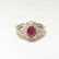 1.10ct Oval Red Ruby & Diamond 14K Gold Estate Ring - 5