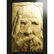 Lithuanian Carved Wood Picture, Old Man's Face