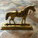 Vintage Brass Equestrian Horse Doorstop - 2