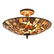 Transitional Mosaic Stone Semi-flush Ceiling Fixture