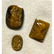 Vintage Group of Carved Tigers Eye Gemstones, Roman