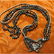 Carved Agate, Silver & Hematite Multi-Strand Butterfly