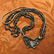 Carved Agate, Silver & Hematite Multi-Strand Butterfly - 2