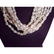 Vintage Multi-strand Natural White Baroque Rice Pearls - 3