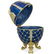 Russian Jesus Icon Enameled Trinket Jewel Box Egg - 2