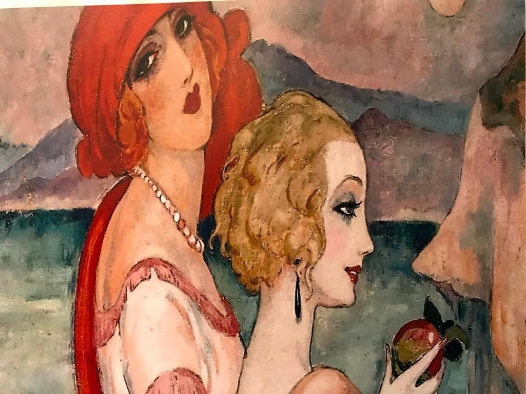 After Gerda Wegener, The Danish Girls Wife,: After Gerda Wegener "The Danish Girls Wife" 1923 Art Nouveau reproduction digital print . 8" X 10" on photo paper.