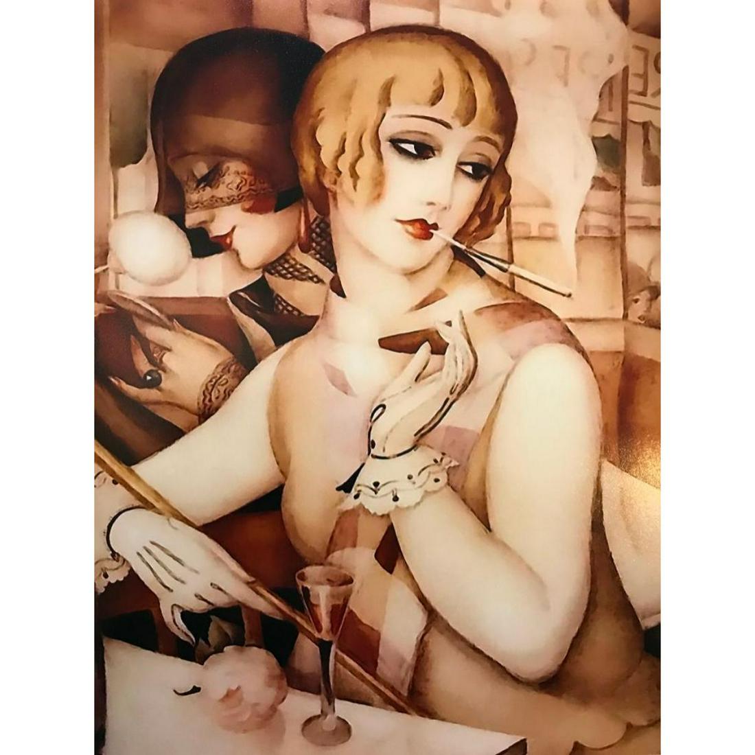 After Gerda Wegener, "L' Aperitif", Two Women: After Gerda Wegener, "L' Aperitif", Two Women, 1928. Reproduction Art Nouveau digital print. 8" X 10" on photo paper.