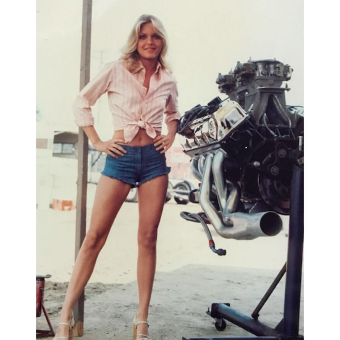 Actress Michelle Pfeiffer Vintage 1970's Color: Vintage 1970's color photograph of actress Michelle Pfeiffer. 8" X 10" on German photo paper.