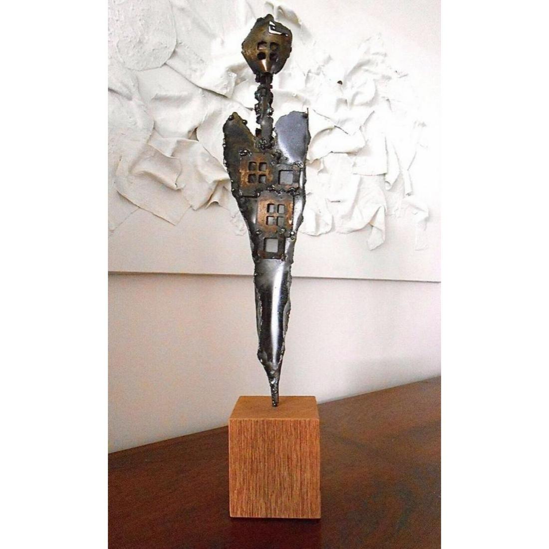 Brutalist Style Angel Metal Sculpture (1 of 10)