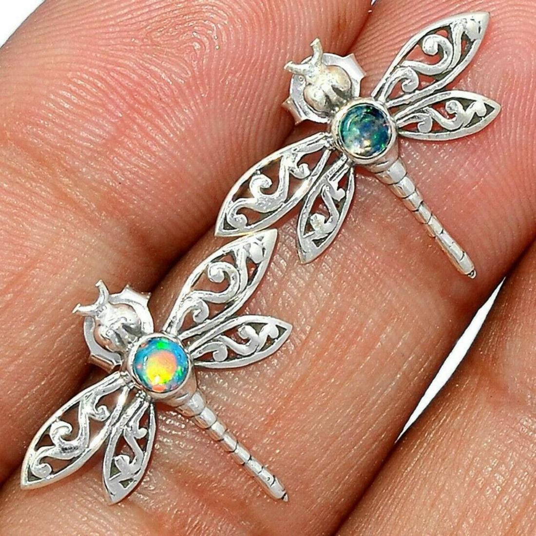 Ethiopian Opal & Sterling Silver Dragonfly Sterling (1 of 1)