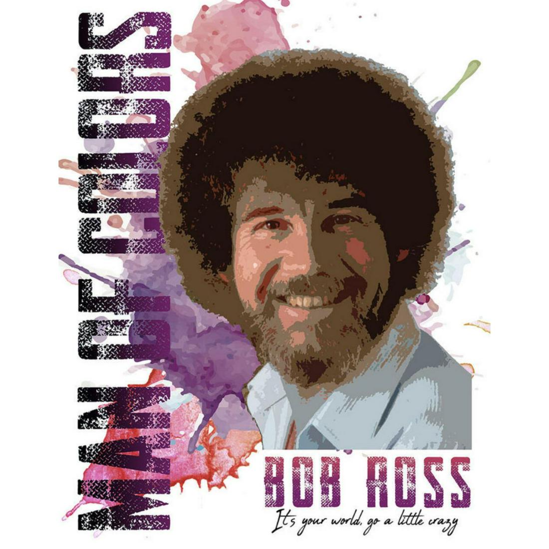 Bob Ross, Artist Decorative Metal Sign: Bob Ross artist, Man of Colors decorative metal sign. 12 1/2" X 16" with pre-drilled holes for mounting.