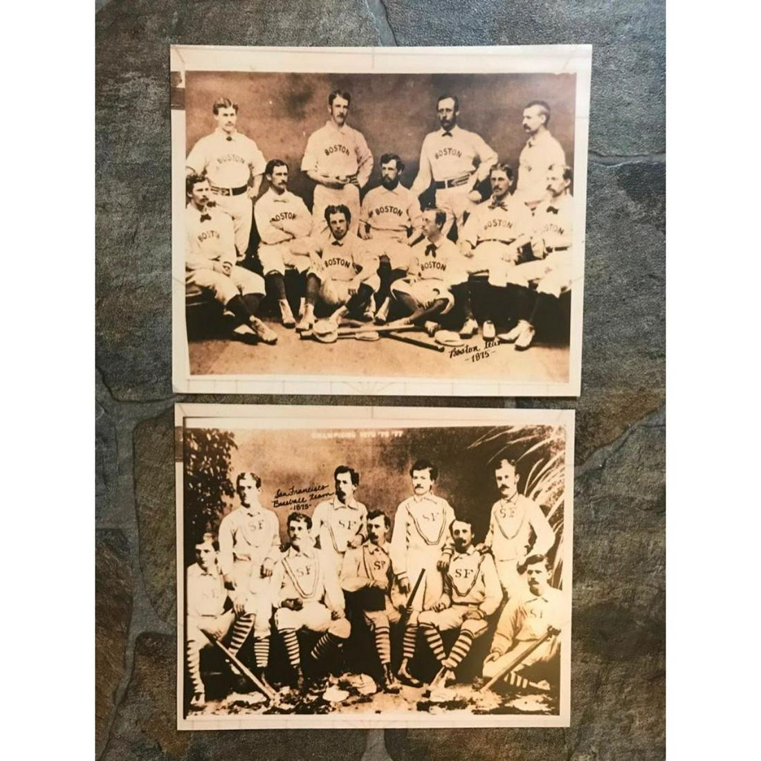 Pair of 19thc Baseball Images, Photo Prints (1 of 1)