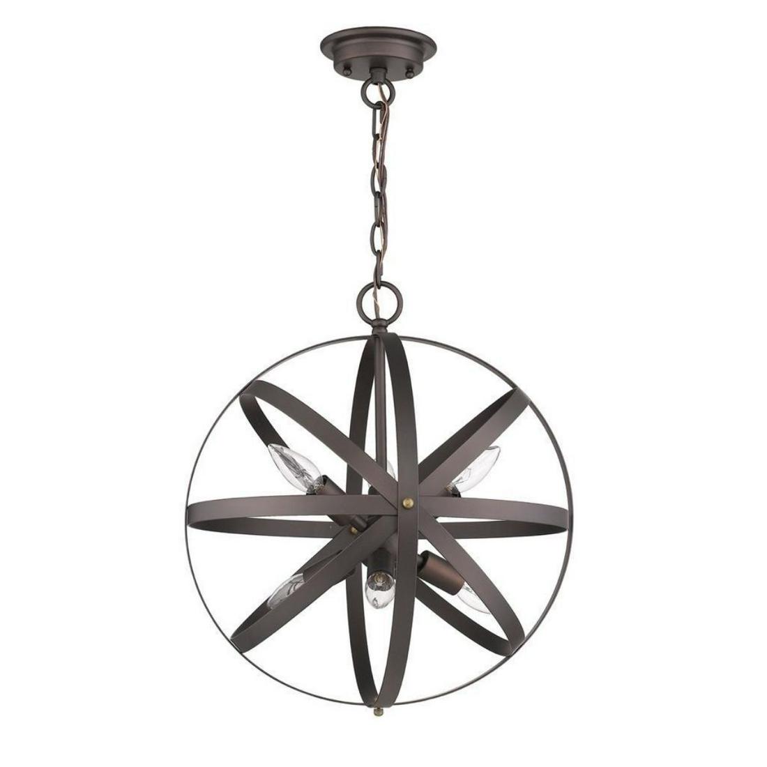 Industrial Style Hanging Metal Pendant Light (1 of 3)
