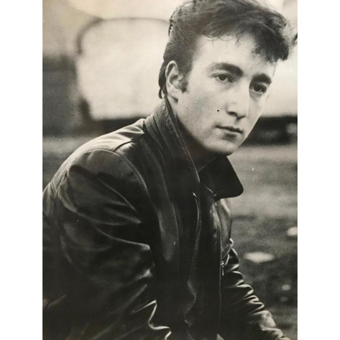 Vintage John Lennon, Beatles Photo Print, Poster: Vintage black & white photo print, poster of John Lennon, The Beatles. 16" X 20" on poster stock. Printed in the early 1990's.