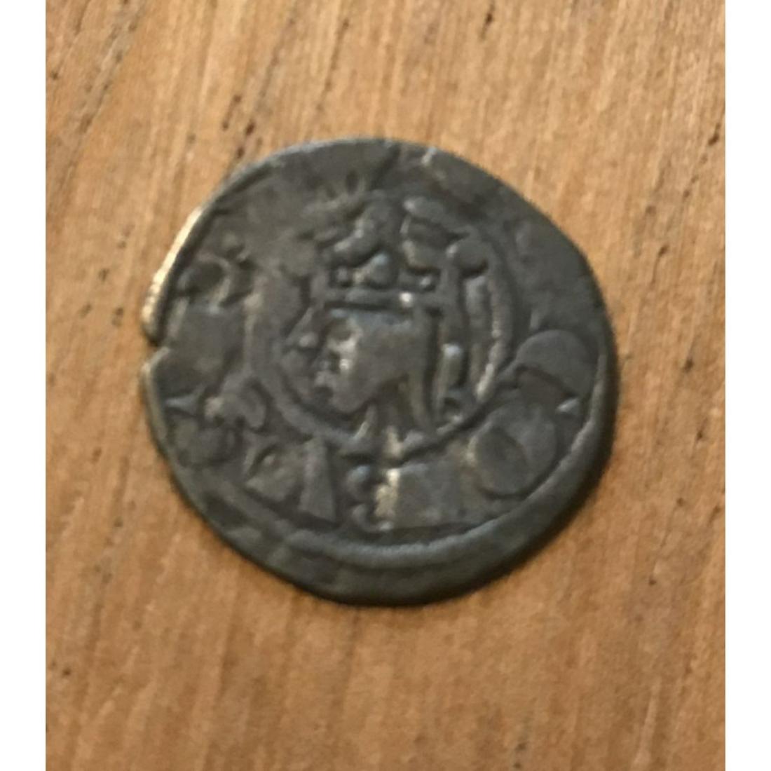 13thc Kingdom of Valencia Billon Denaro: Kingdom of Valencia, Corona d'Aragon, Jaime I el Conquistador, 1238-1276 billon denaro. Obverse: IACOBVS REX, Crowned head facing left. Reverse: VALENCIE, Tree surmounted by cross pattee. Valencia min