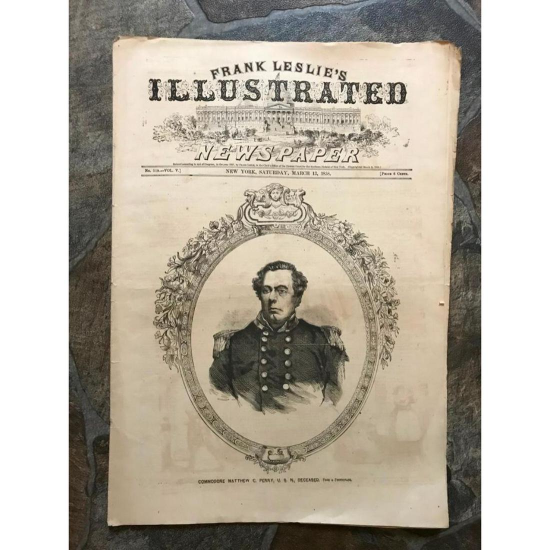 Rare Edition, 1858 Harper's Weekly Newspaper, Commodore (1 of 7)
