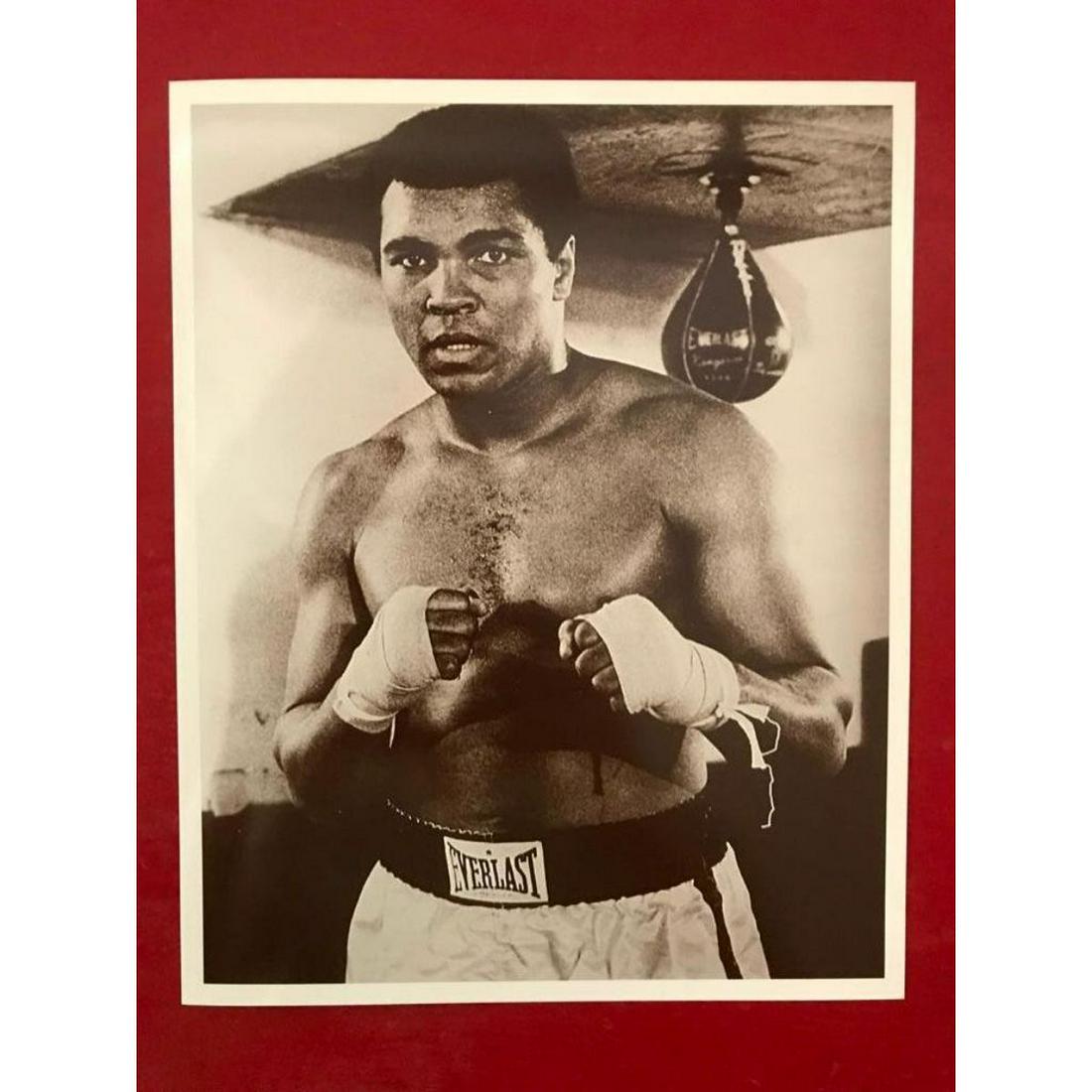 Muhammed Ali Boxing Photo Print: Muhammed Ali, Cassius Clay sepia-tone photo print. 8" X 10" printed on cardstock. Created in the early 1990's. Muhammad Ali ( 1942-2016 ) was an American professional boxer, activist, entertainer, poe