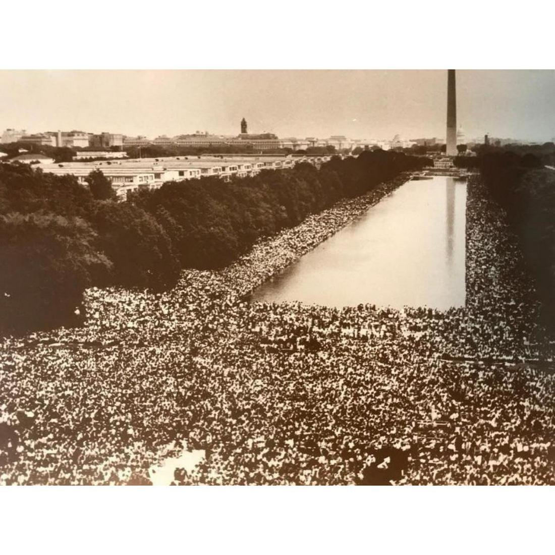 African American History, Martin Luther King Speech: African American History, Black Americana theme. Martin Luther King's Speech, " I Have A Dream" in Washington DC 1963. Sepia-tone photo print, on heavy card stock. 11" X 14". I original packaging from