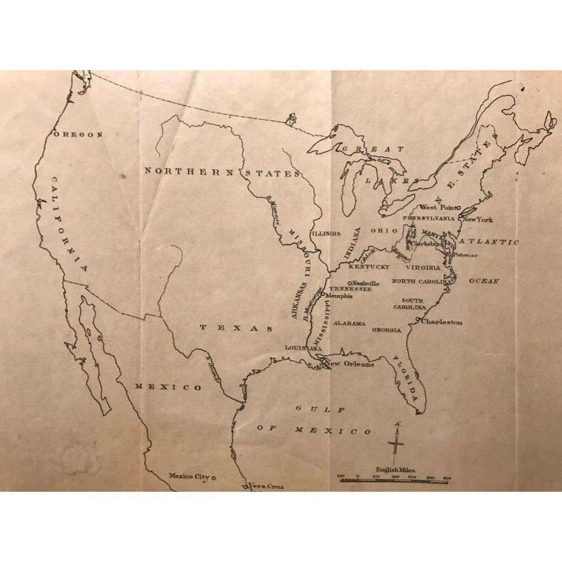Late 19thc United States Military Campaign Map (1 of 2)