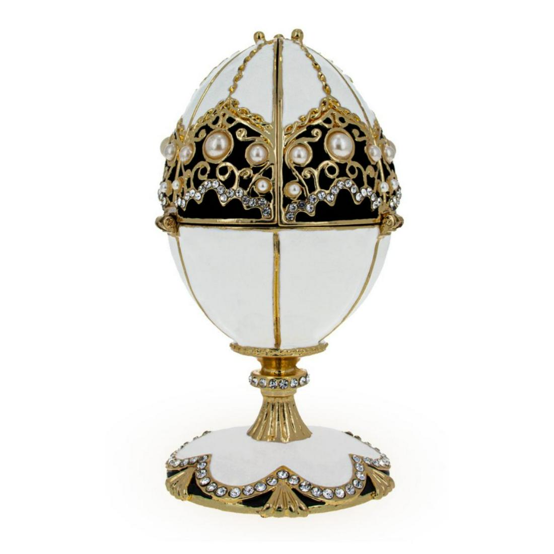 Russian Royal Kremlin Trinket Box Egg (1 of 3)