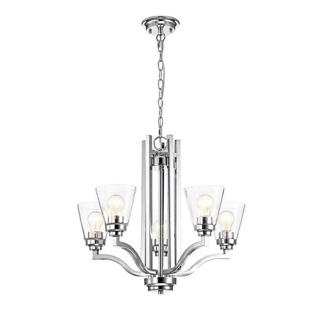 Modern Style Chrome Finish Chandelier (1 of 5)