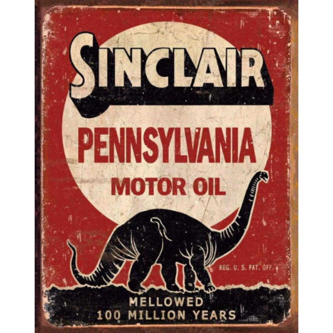 Sinclair Motor Oil Metal Pub Bar Sign (1 of 1)