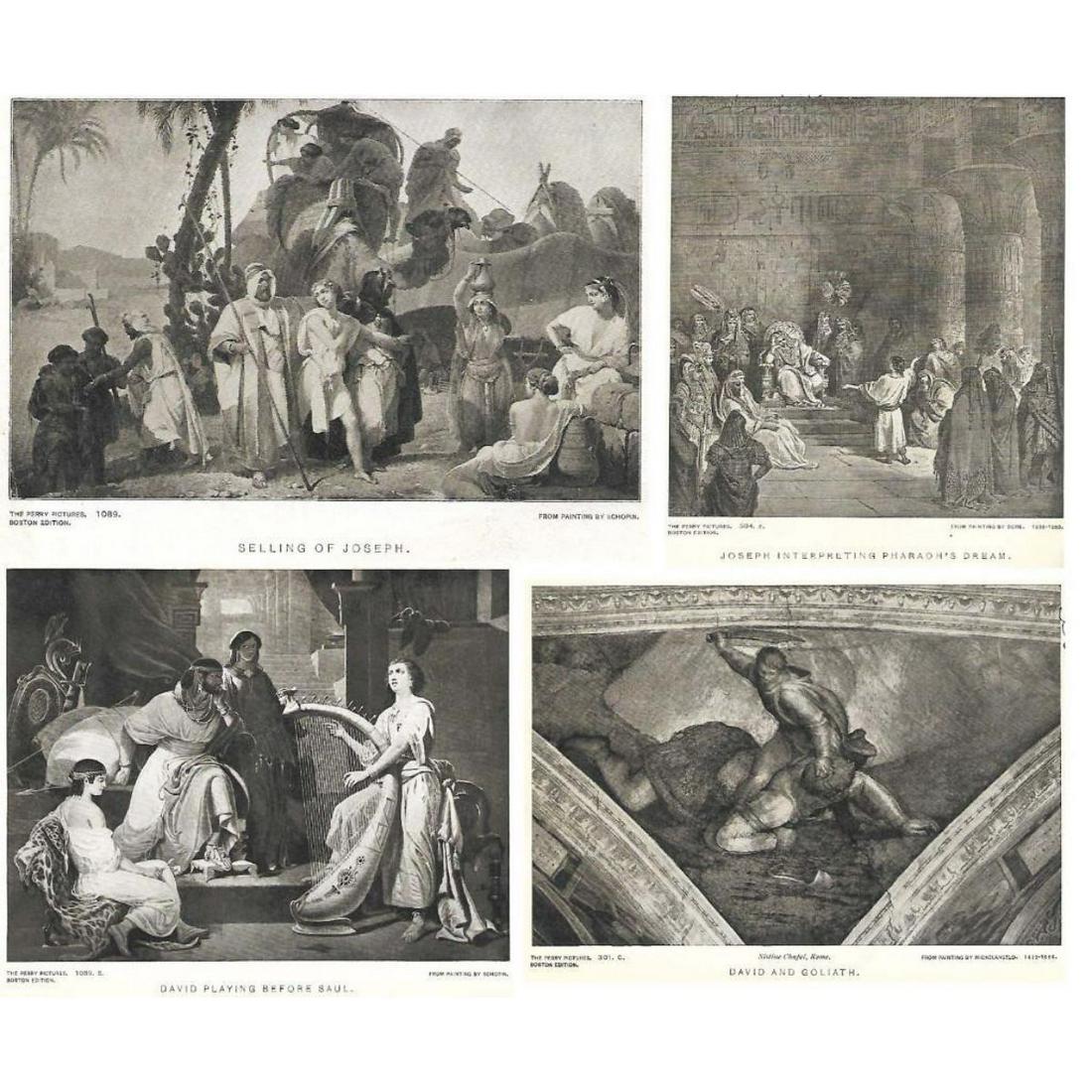 Set of Early 1900's Half Tone Prints, Religious Subjects (1 of 5)