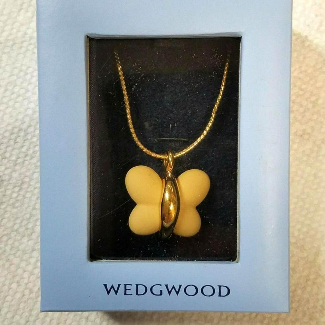 Wedgwood Yellow Jasperware Butterfly Necklace (1 of 4)
