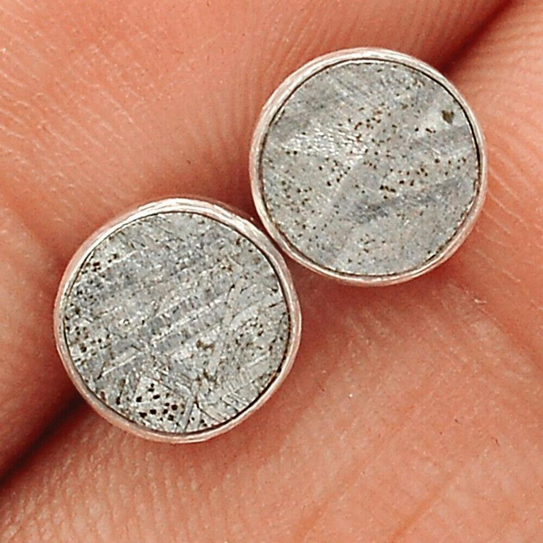 Muonionalusta Meteorites Sterling Silver Post Earrings (1 of 1)