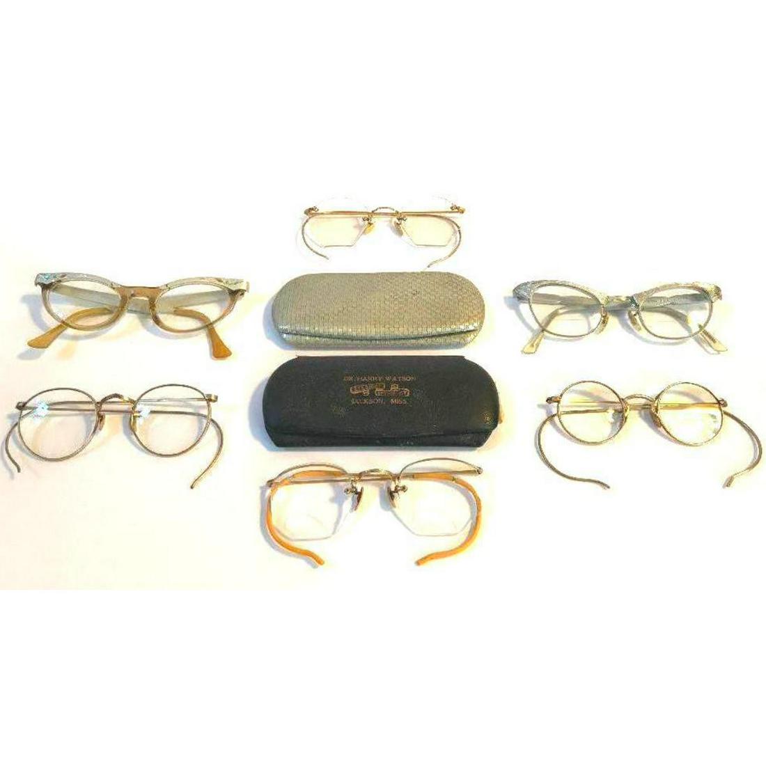 Collection of Early to Mid 20th Century Eyeglasses, Spectacles (1 of 6)