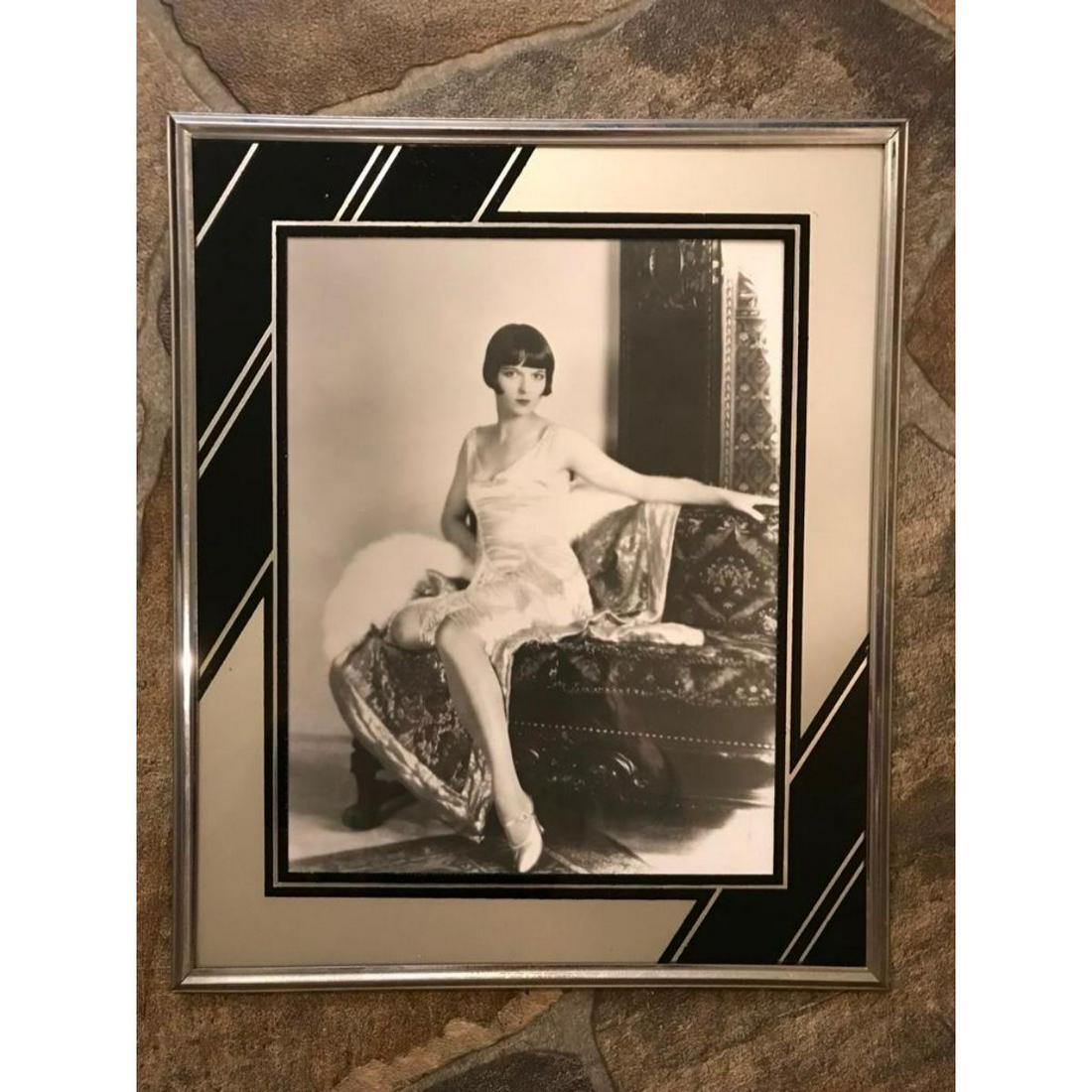 Vintage Louise Brooks Photo, Art Deco Frame (1 of 2)