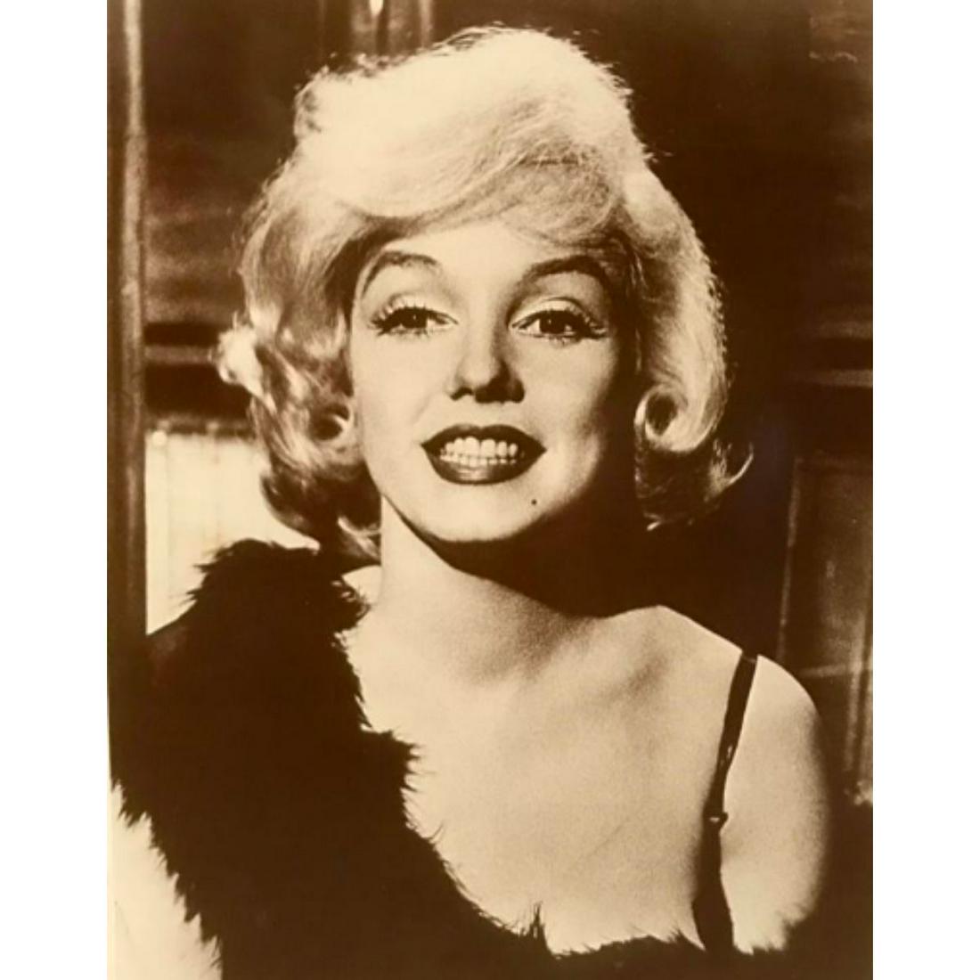 Marilyn Monroe Photo Print: Marilyn Monroe sepia-tone photo print. Created in the early 1990's for The American Heritage Galleries. Printed on heavy cardstock. 8" X 10".