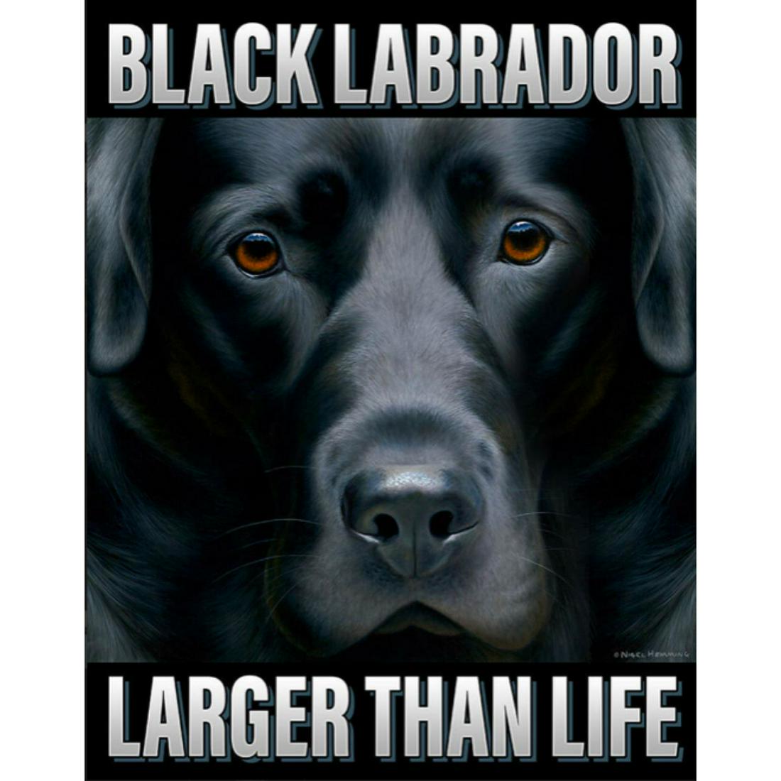 Black Labrador Metal Pub Bar Sign (1 of 1)