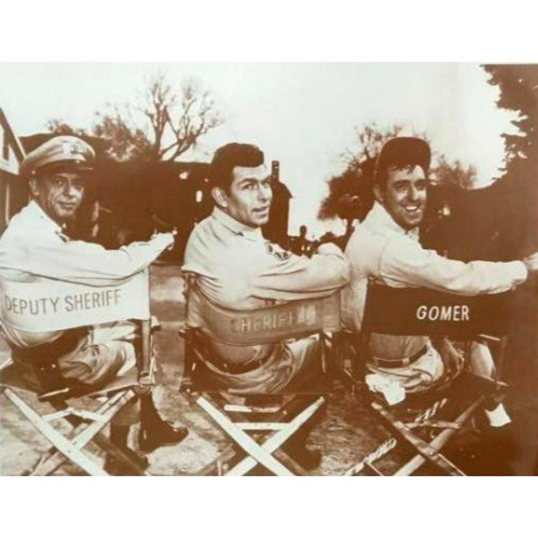 Vintage Television, Andy Griffith Show Photo Print: Vintage 1960's television, The Andy Griffith Show sepia-tone photo print. Created in the early 1990's & printed on cardstock. 11" x 14".