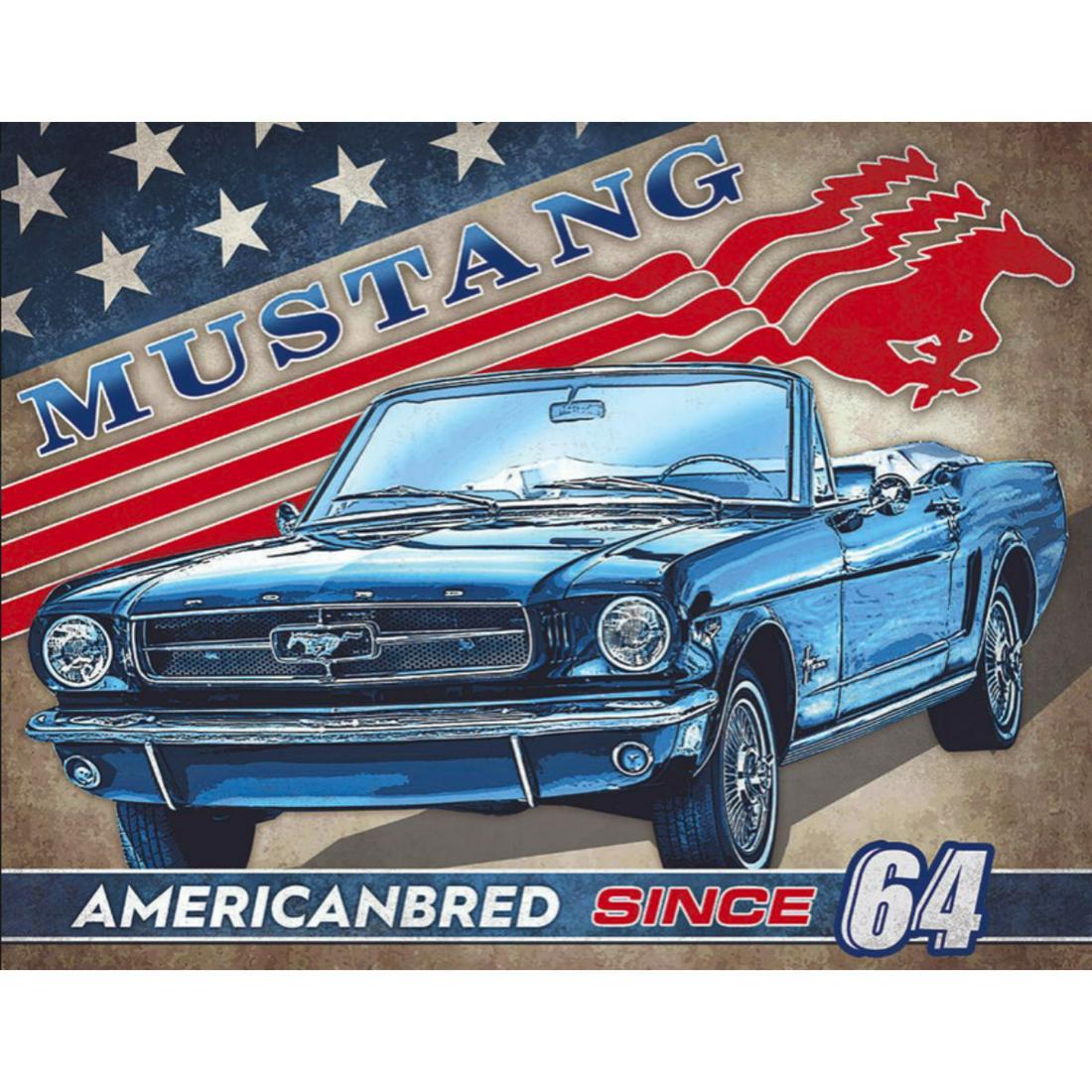 Mustang Metal Garage, Pub Bar Metal Sign (1 of 1)