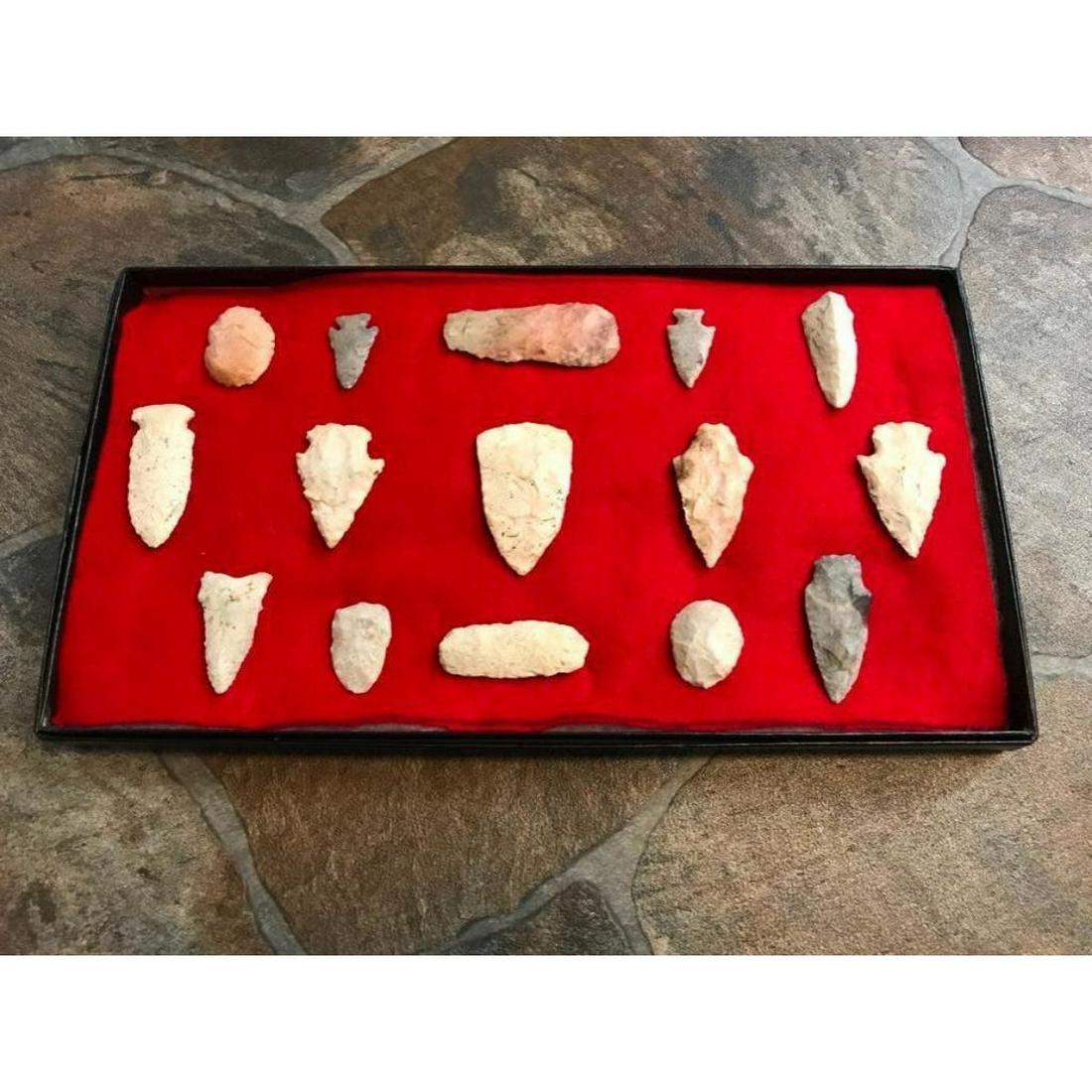 Paleo Missouri Native American Arrowhead Points (1 of 5)