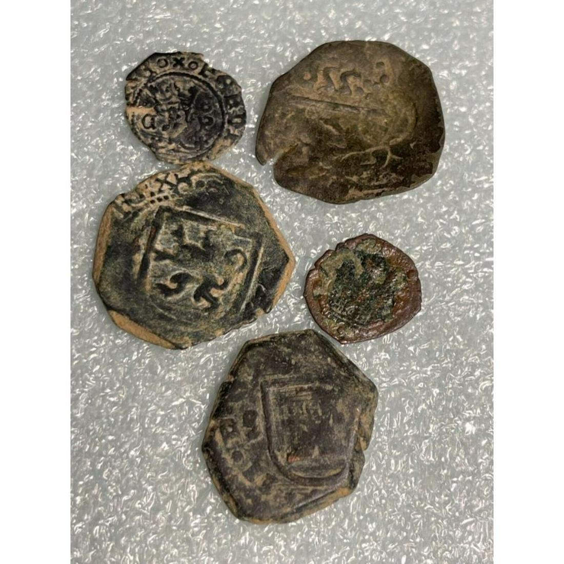 Spanish Pirate Shipwreck 1500's - 1600's Cob Treasure Coins (1 of 3)