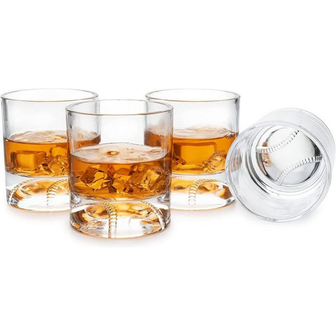 Set of Baseball Whiskey Cocktail Glasses (1 of 5)