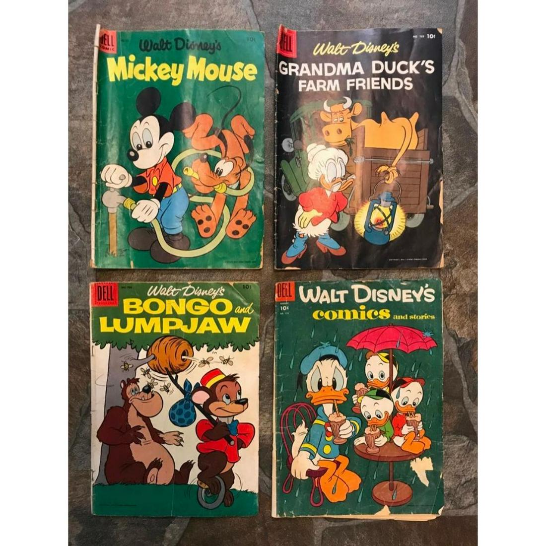 1950's Dell Golden Age Comic Books, Walt Disney Subjects (1 of 8)