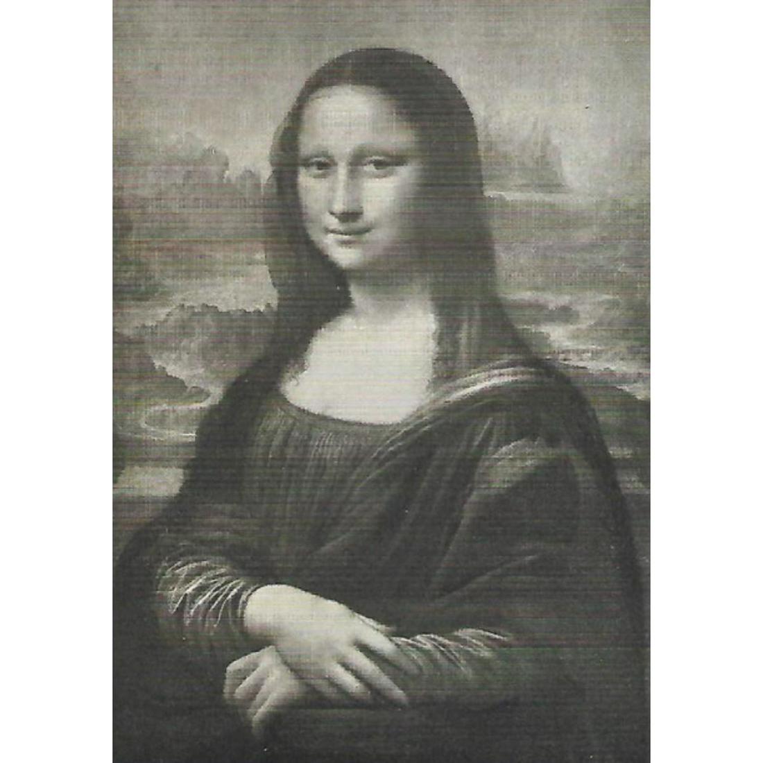 Vintage Early 1900's Half-tone Print, #278 Mona Lisa (1 of 2)