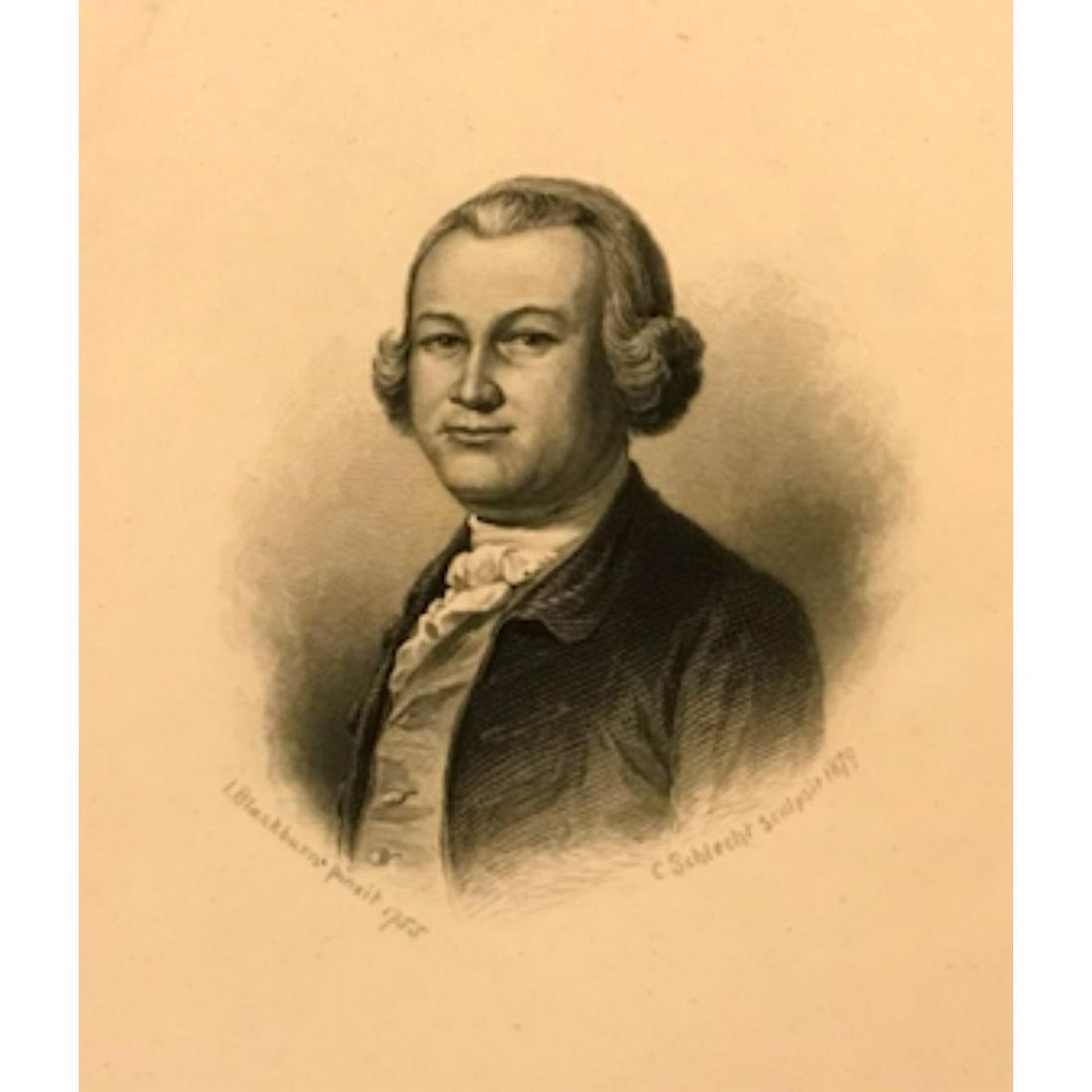 19thc Engraving, Revolutionary Lawyer James Otis (1 of 2)