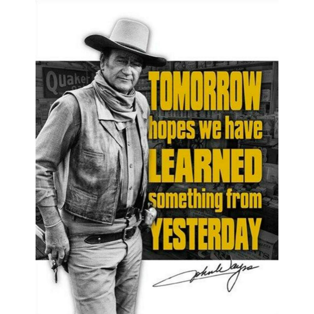 John Wayne Metal Pub Bar Sign (1 of 1)