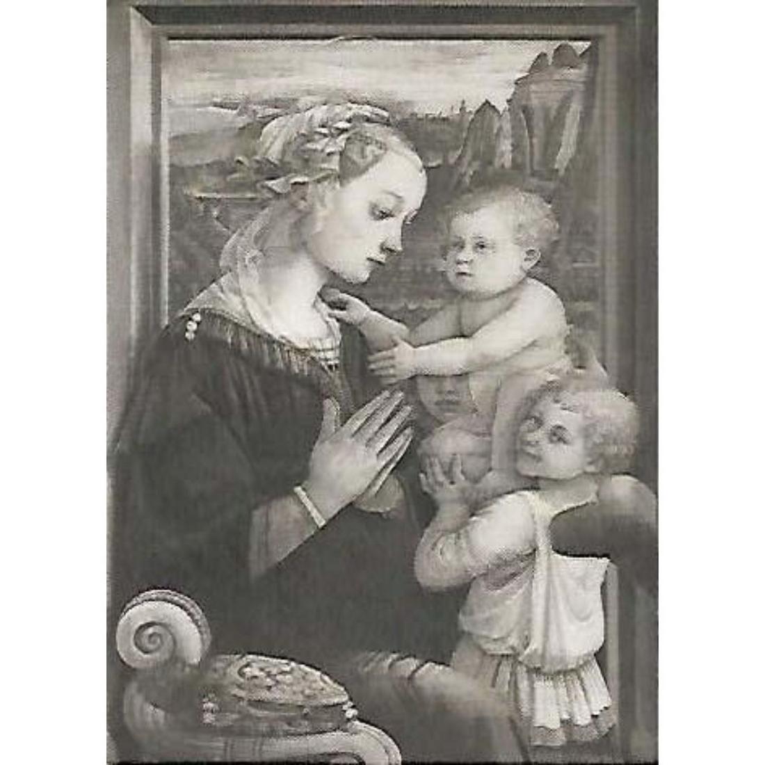 Early 1900's Half-tone Print, #241 Madonna With The Child Jesus (1 of 2)
