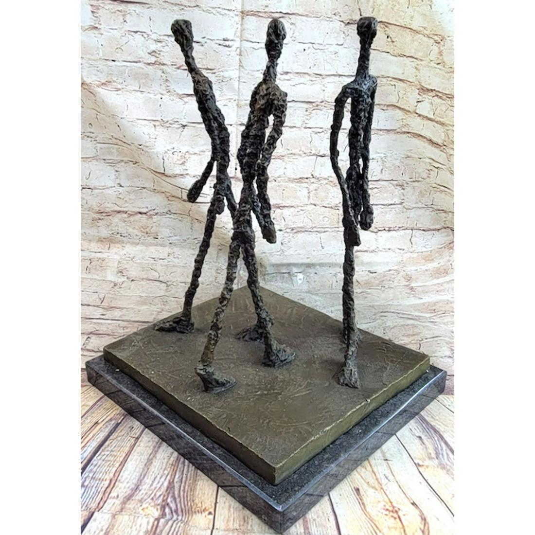 After Giacometti, Three Men Walking Bronze Sculpture (1 of 5)