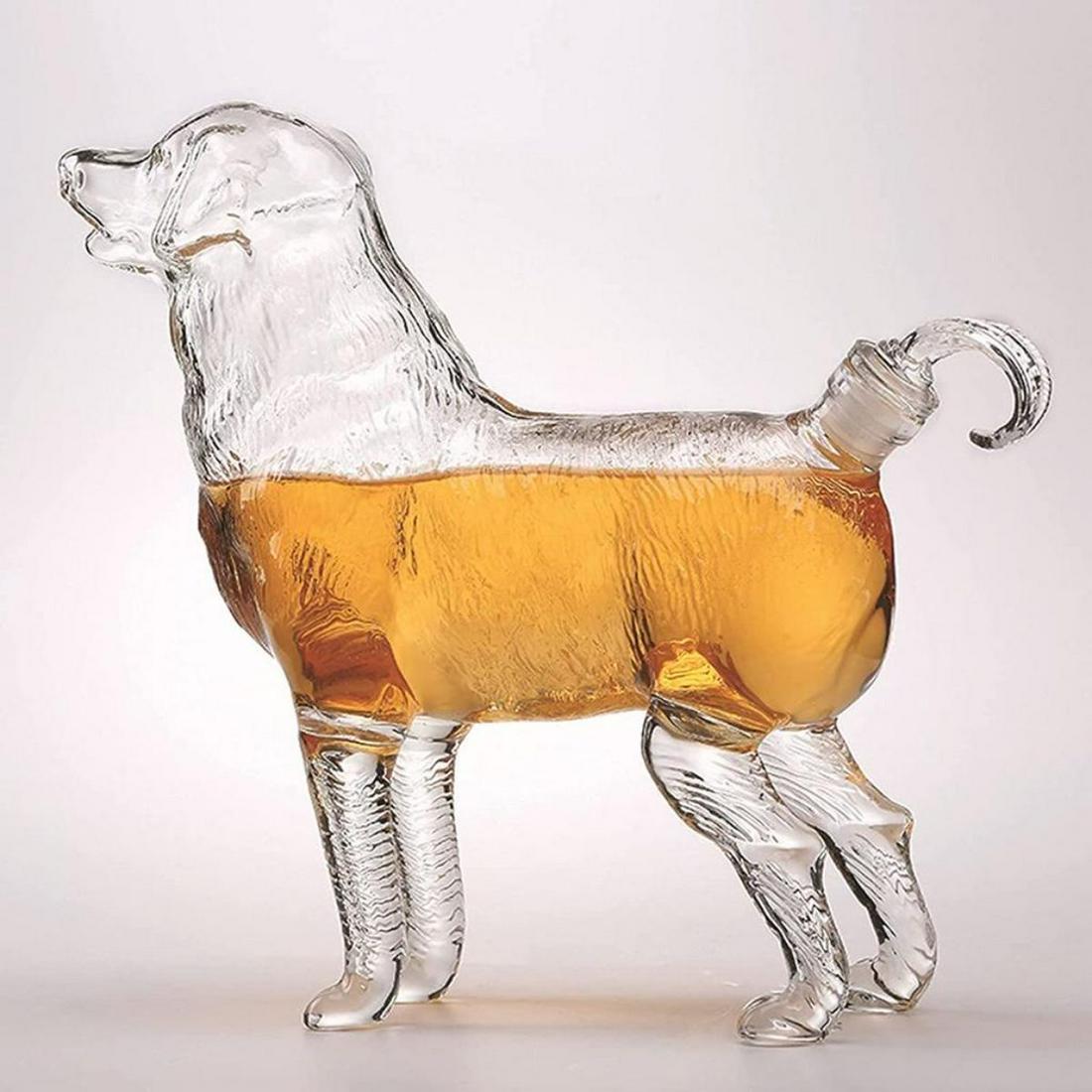 Labrador Retriever Glass Dog Liquor Decanter (1 of 3)