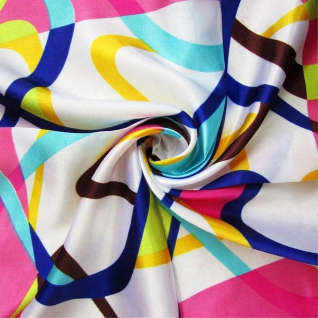 Colorful Vintage Abstract Ladies Scarf (1 of 2)